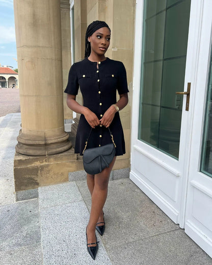 Taliah | Knitted Mini Dress