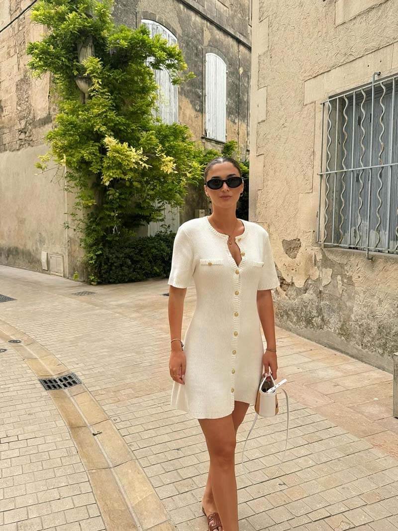 Taliah | Knitted Mini Dress