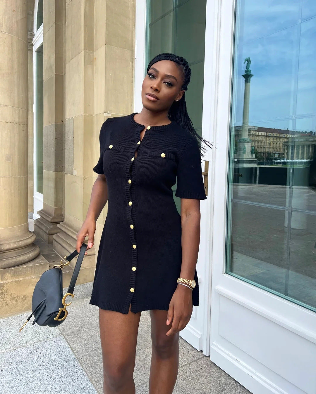 Taliah | Knitted Mini Dress