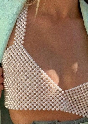 Vivienne | Pearl Detail Top