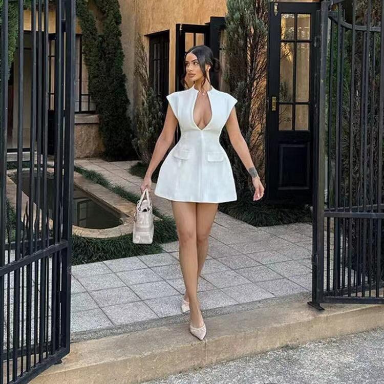 Tamsin | Short Sleeves Mini Dress