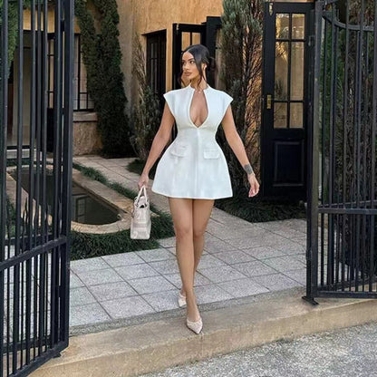 Tamsin | Short Sleeves Mini Dress