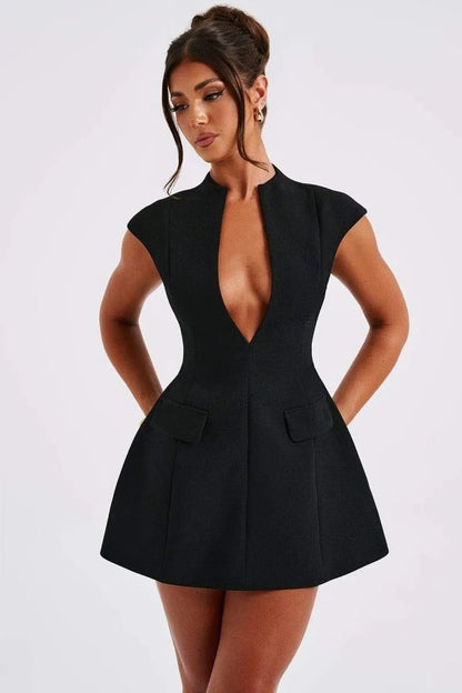 Tamsin | Short Sleeves Mini Dress