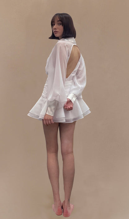 Thalia | Lantern Sleeve Mini Dress