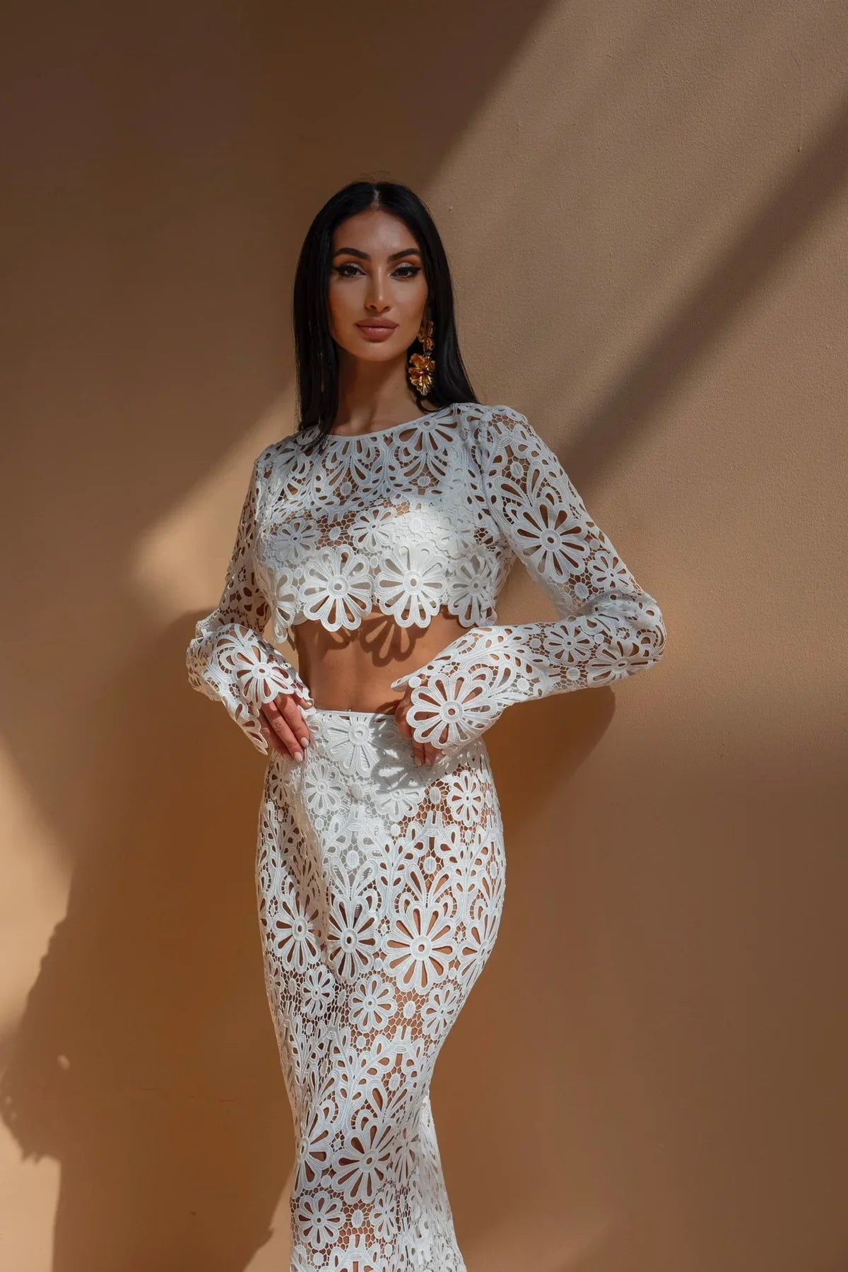 Elara | Wrap Long Sleeve Set