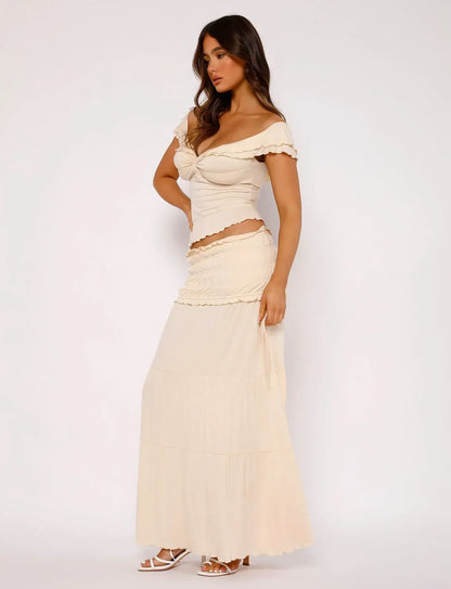 Zahara |  Boho Maxi Skirt & Top Set
