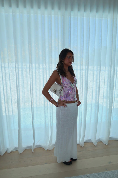 Demi | Sequin Halter Tank