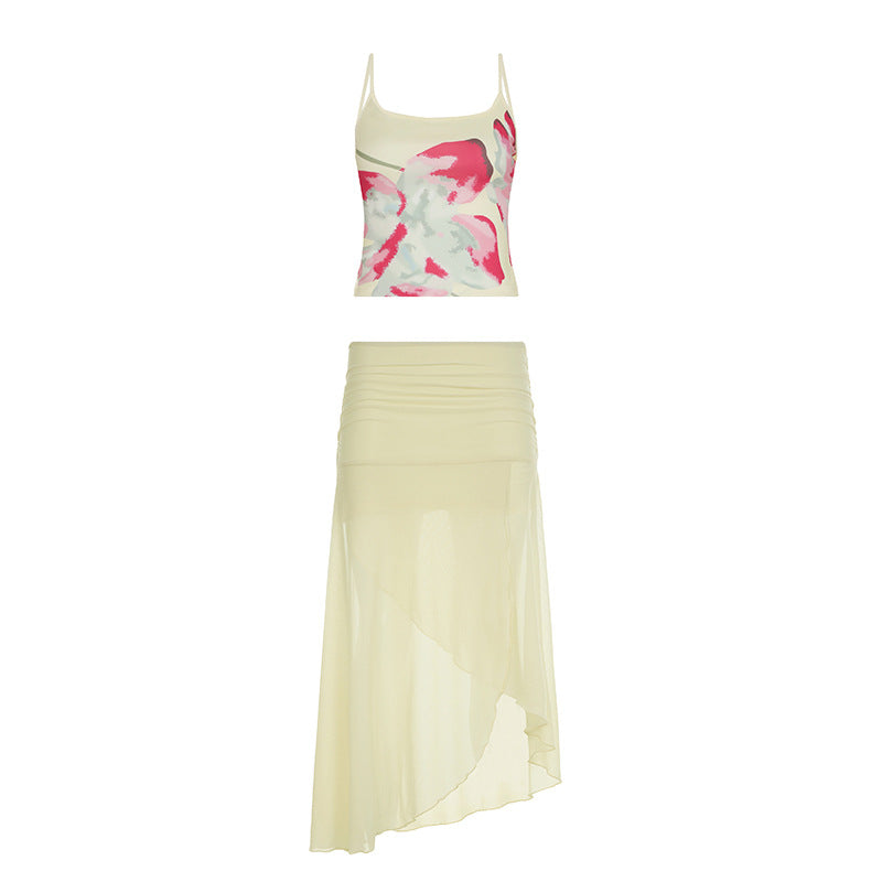 Luna | Floral Mesh Two-Piece