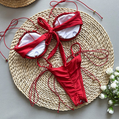 Serena | Embroidered Split Swimsuit