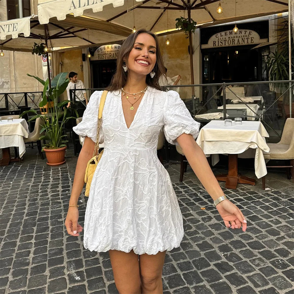 Corinne | Chic Embroidered Dress