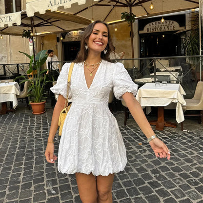 Corinne | Chic Embroidered Dress