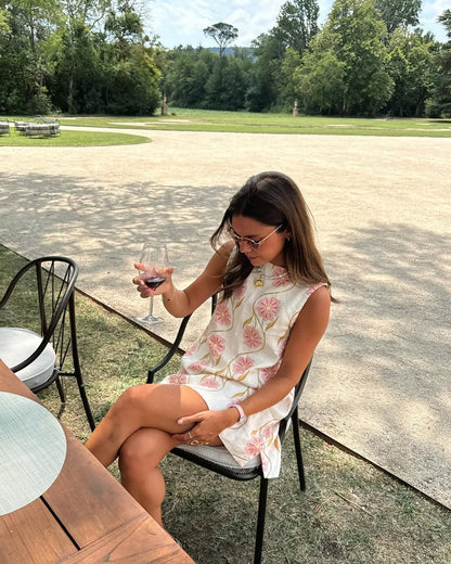 Delina | Print Sleeveless Short Dress