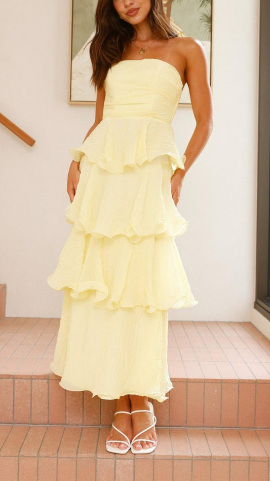 Talia | Tiered Ruffle Maxi Dress