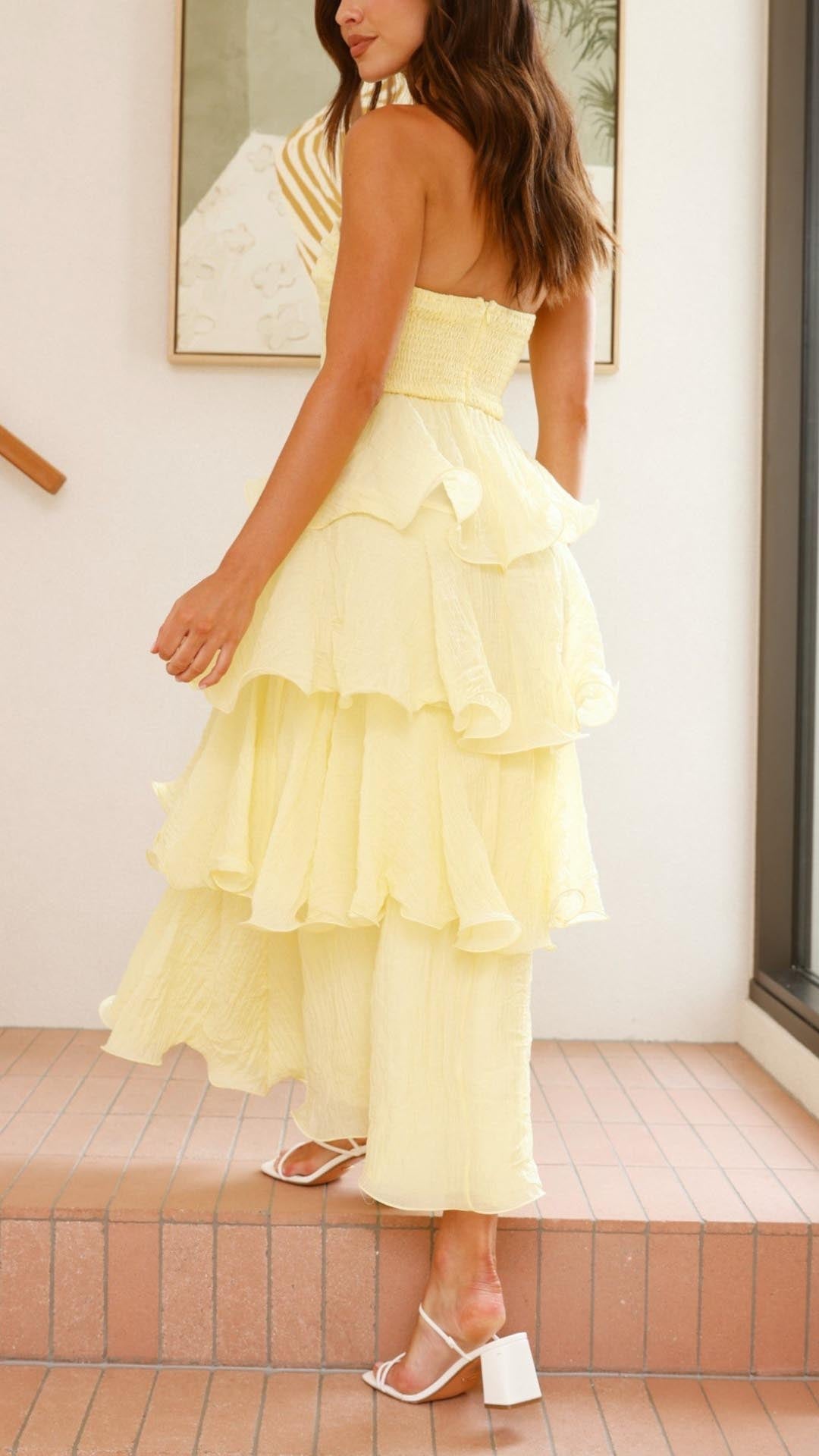 Talia | Tiered Ruffle Maxi Dress