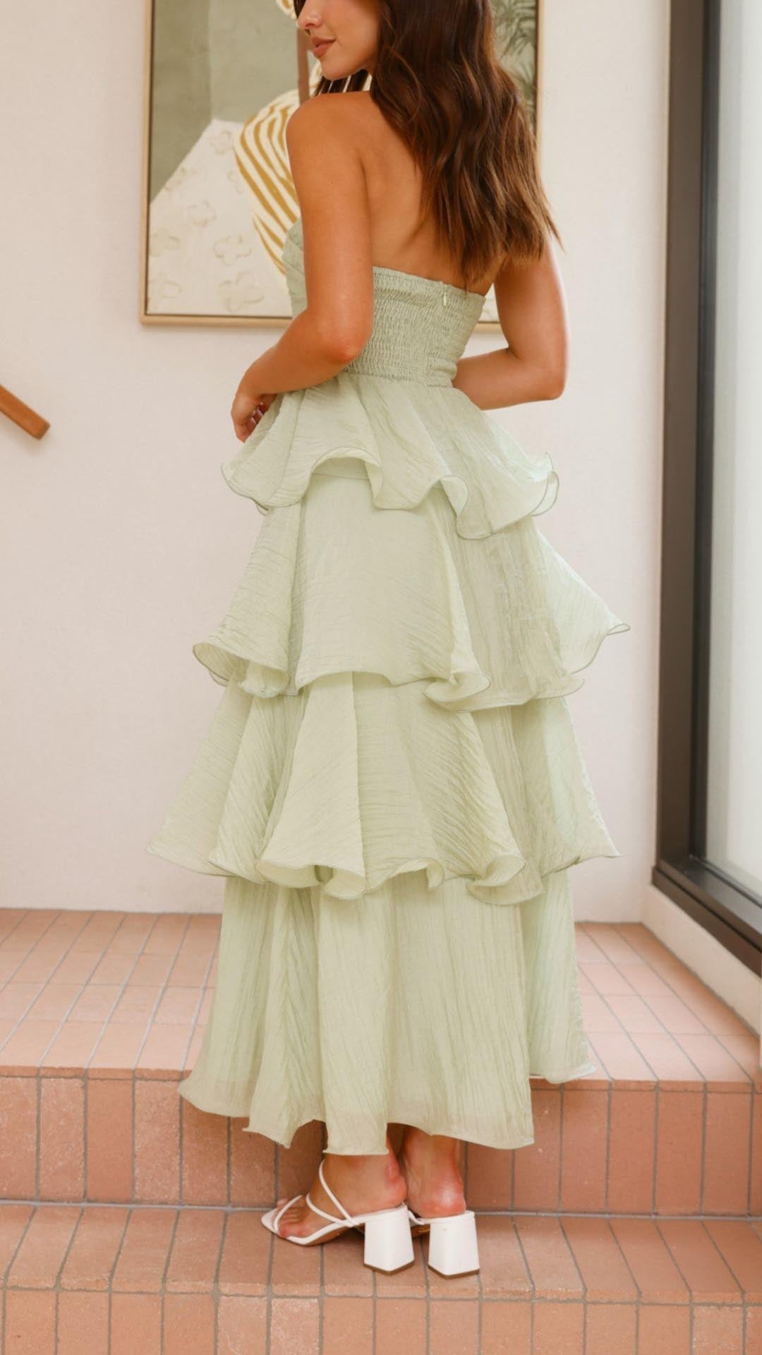 Talia | Tiered Ruffle Maxi Dress