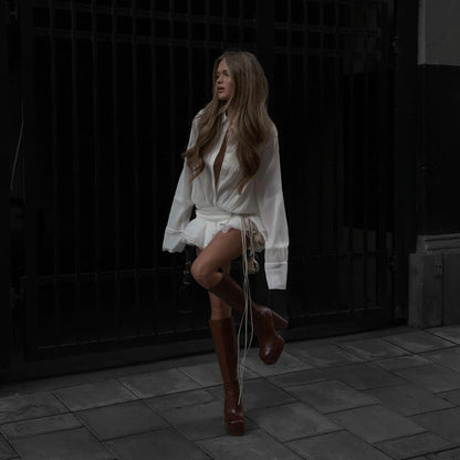Zelie | Pleated Mini Dress