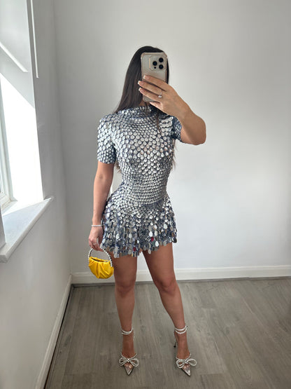 Sabine | High Neck Mini Dress