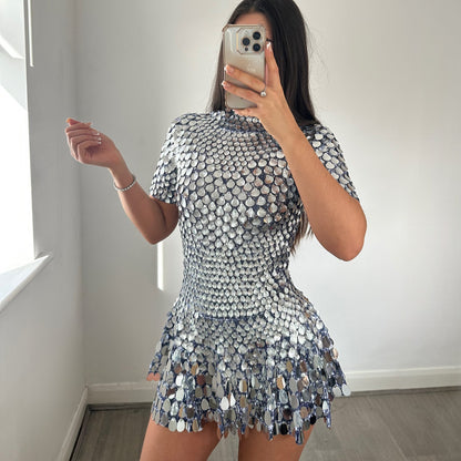 Sabine | High Neck Mini Dress