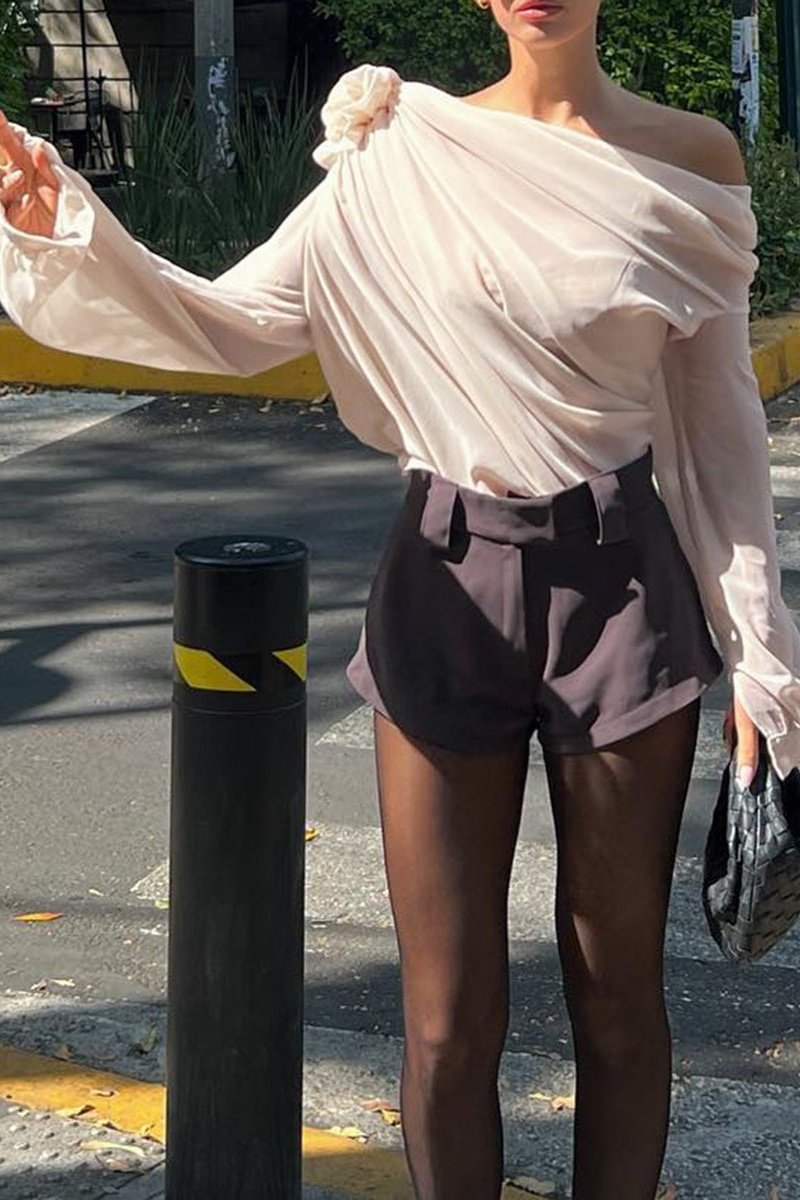 Talia | One-Shoulder Floral Top