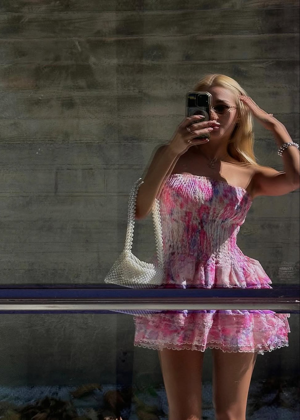 Imara | Strapless Floral Dress