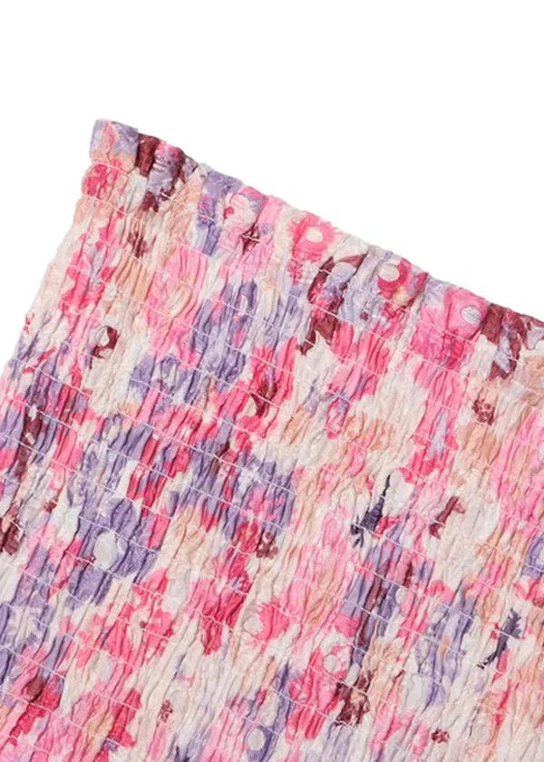 Imara | Strapless Floral Dress